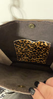 Cheetah Hide Box Purse