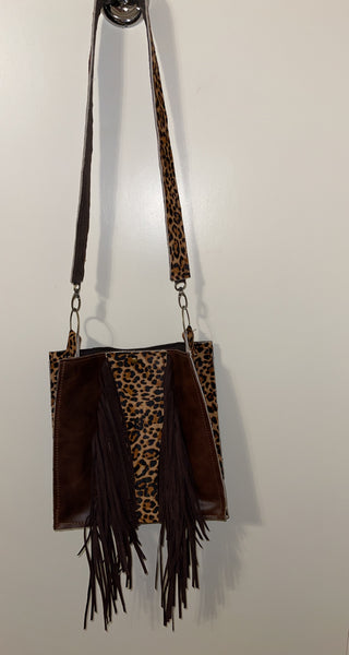 Cheetah Hide Box Purse