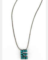 Petite Turquoise Initial Necklace