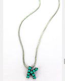 Petite Turquoise Initial Necklace