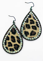Animal print Rhinestone Earrings