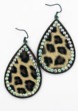 Animal print Rhinestone Earrings