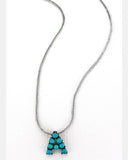 Petite Turquoise Initial Necklace