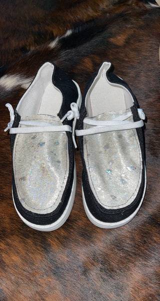 Holographic Cowhide Shoes