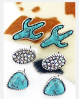 3 Tier Cactus Studs