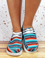 Serape/Cow Print Shoes