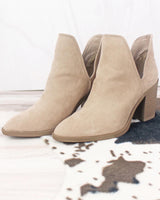 Snatch Taupe Booties