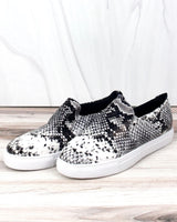 Snakeskin Slip On Shoes