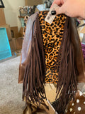 Cheetah Hide Box Purse
