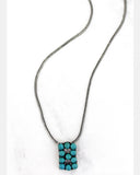 Petite Turquoise Initial Necklace