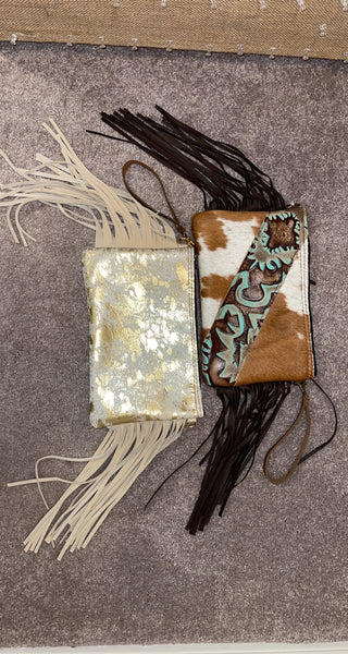 Cowhide Wristlets